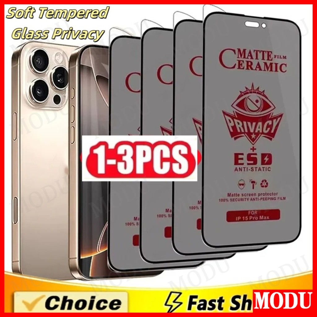 1-3 Pcs Filme Cerâmico Anti Espião Fosco Compatível Com Samsung A56 A36 A26 A16 A06 A55 A35 A15 A54 A14 A15 A05S A73 A11