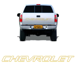 Faixa Tampa Traseira S10 1999/2005 Chevrolet Adesivo Dourado