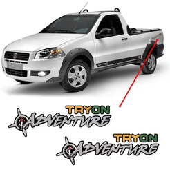 Par de Adesivos Emblema Tryon Adventure Strada Grande