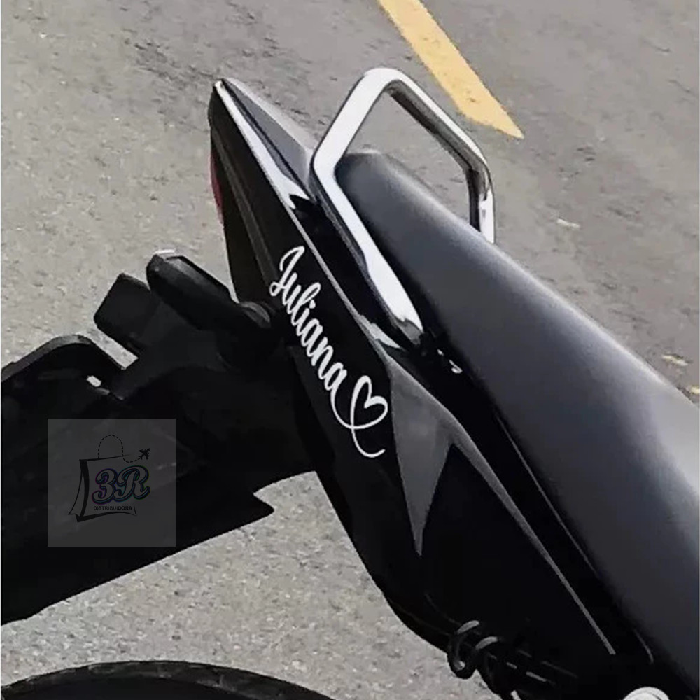 Adesivo Nome para Moto Carro Garrafa, Nome personalizado Nome da namorada vinil