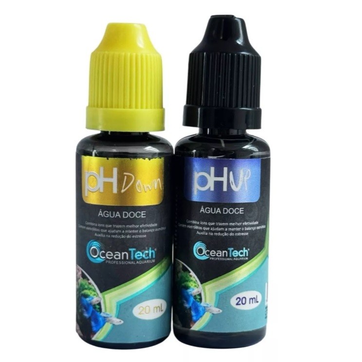 PH UP 20ml +PH DOWN 20ml Ocean Tech - Regulador de PH em Oferta na Shopee