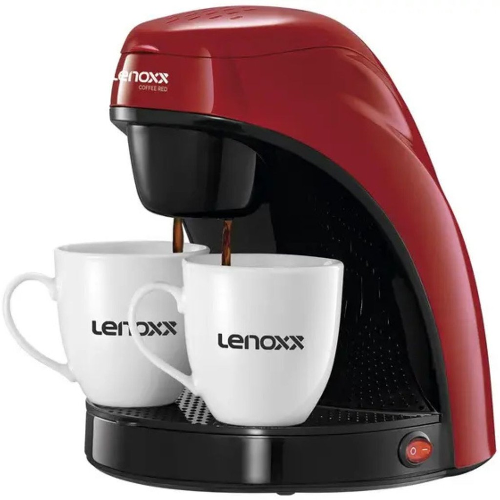 Cafeteira Elétrica Com Duas Xícaras Vermelha 127v Lenoxx 450w - Home Appliances
