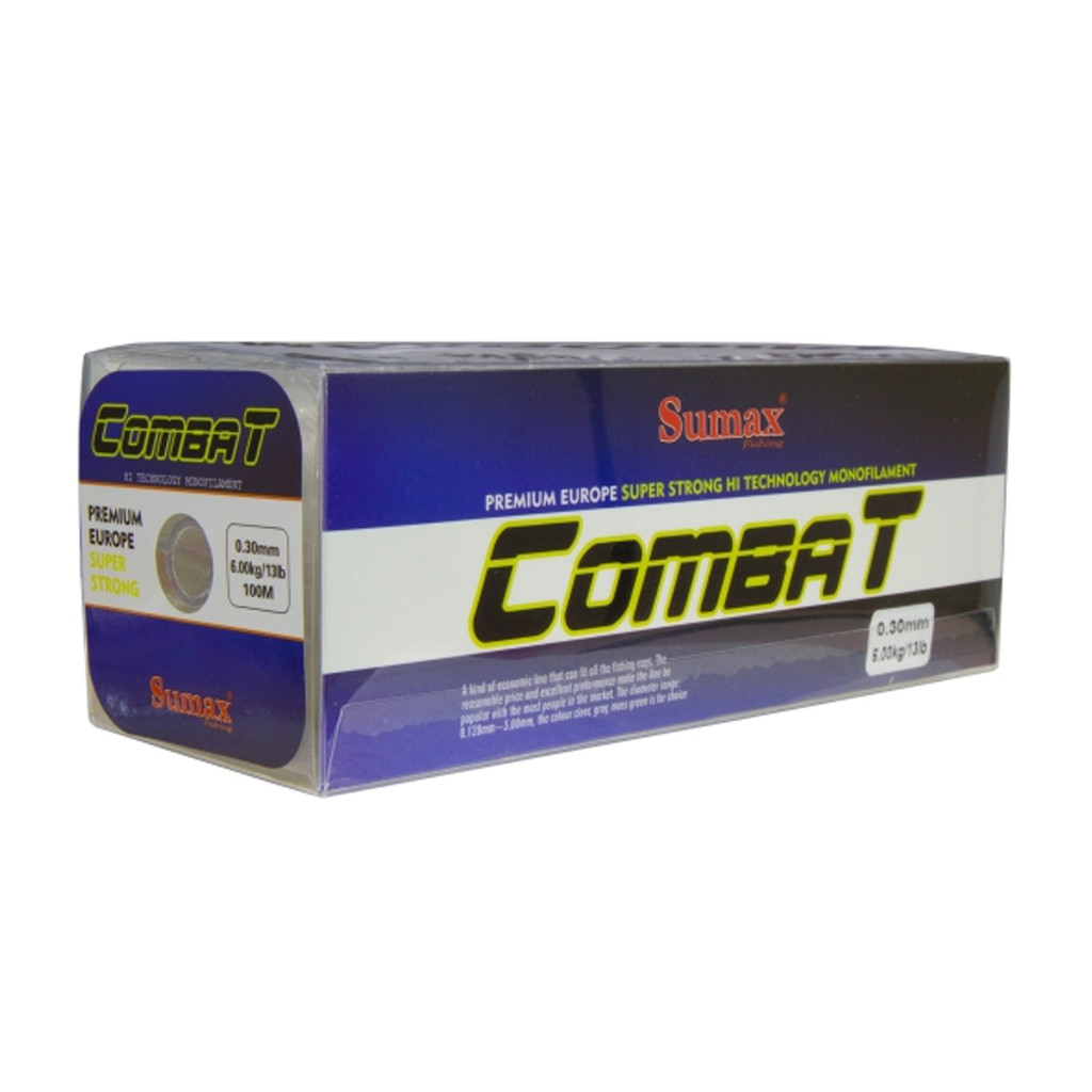 Linha Sumax Monofilamento Combat Branca 0,18mm 7lb 100m