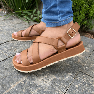 Sandália Feminina Macia Leve e Confortável Tendência DUNAS em Oferta na Shopee