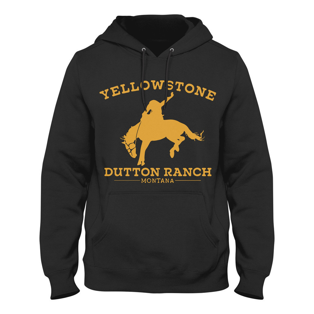 Moletom Blusa De Frio Yellowstone Country Casaco Flanelado Canguru com Capuz Premium Algodao