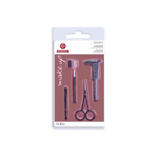 Kit Pinça Tesoura Escova Paquímetro De Sobrancelhas Mundial em Oferta na Shopee