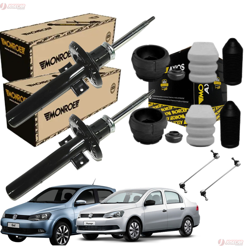 Par Amortecedor Gol Voyage G5/G6/G7 Monroe+Kit AXIOS+BIELETA