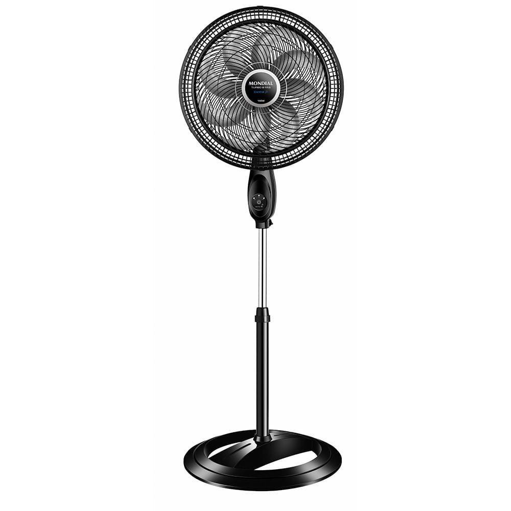 Ventilador De Coluna Turbo Mondial 40cm Vtx-40c-8p-cr Vent 40cm-220v-preto/prata