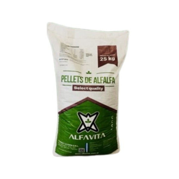 Pellet de Alfafa Alfavita Bovinos Ovinos Suínos Caprinos Aves Coelhos Roedores - 25 kilos