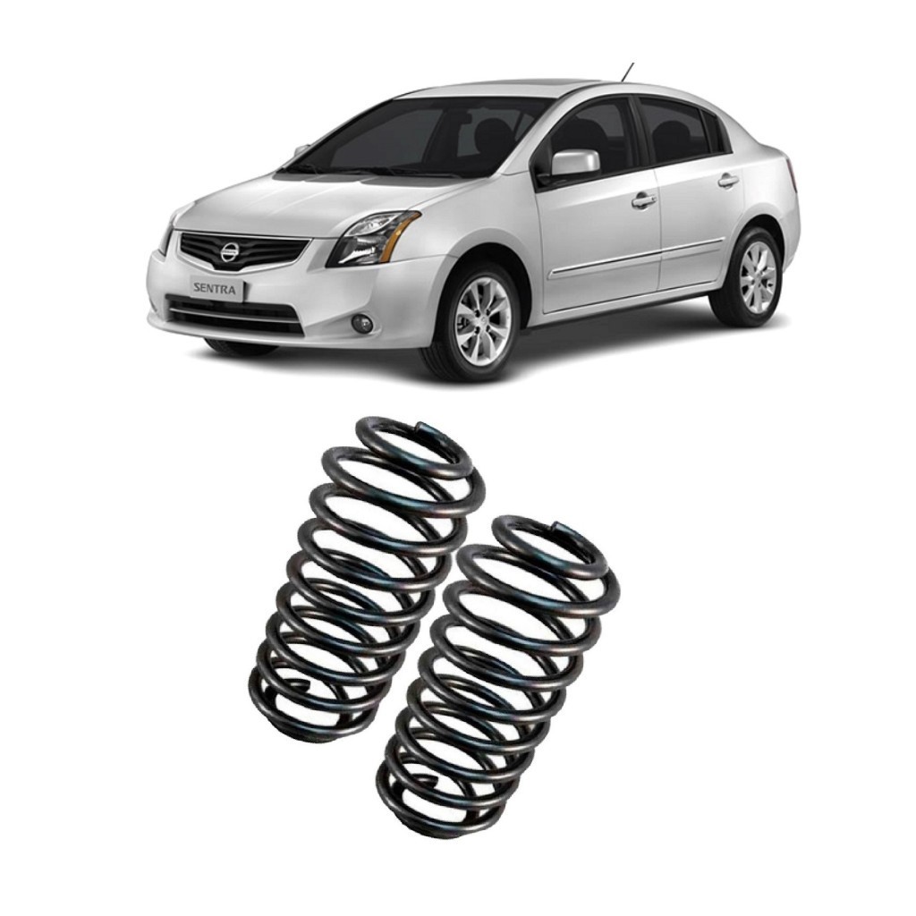 Par Mola Suspensão Traseira com GNV Nissan Sentra 2007 2008 2009 2010 2011 2012 2013 2014