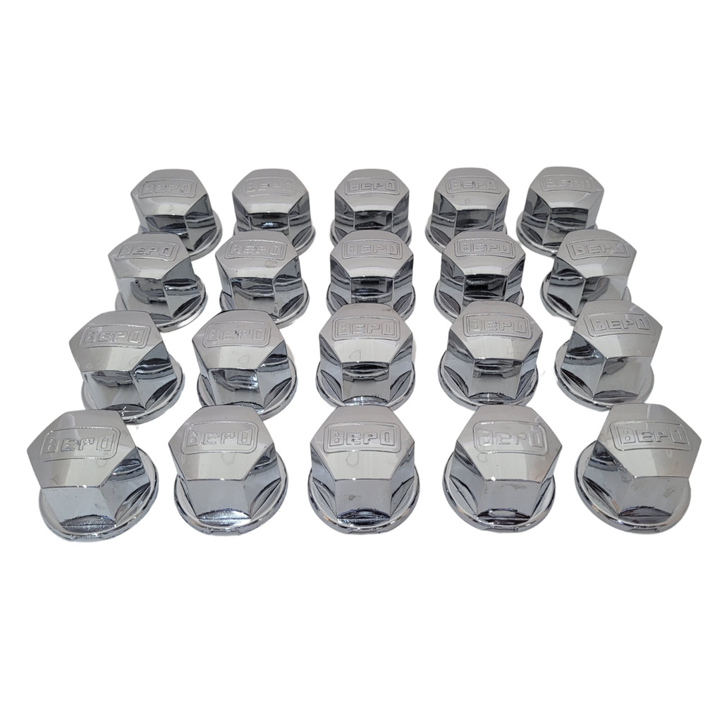 Kit 20 Capa de Porca Roda Cromada 27mm Bepo Ford F4000 Cargo Mercedes Benz em Oferta na Shopee