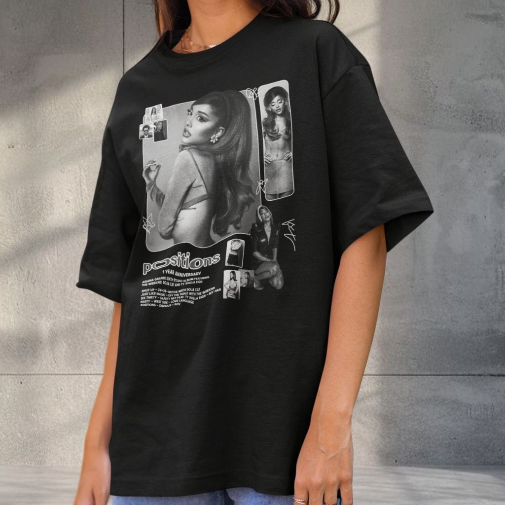Camiseta Ariana Grande Pop Wicked Twilight Zone Dandelion Musica Show Billboard Deluxe
