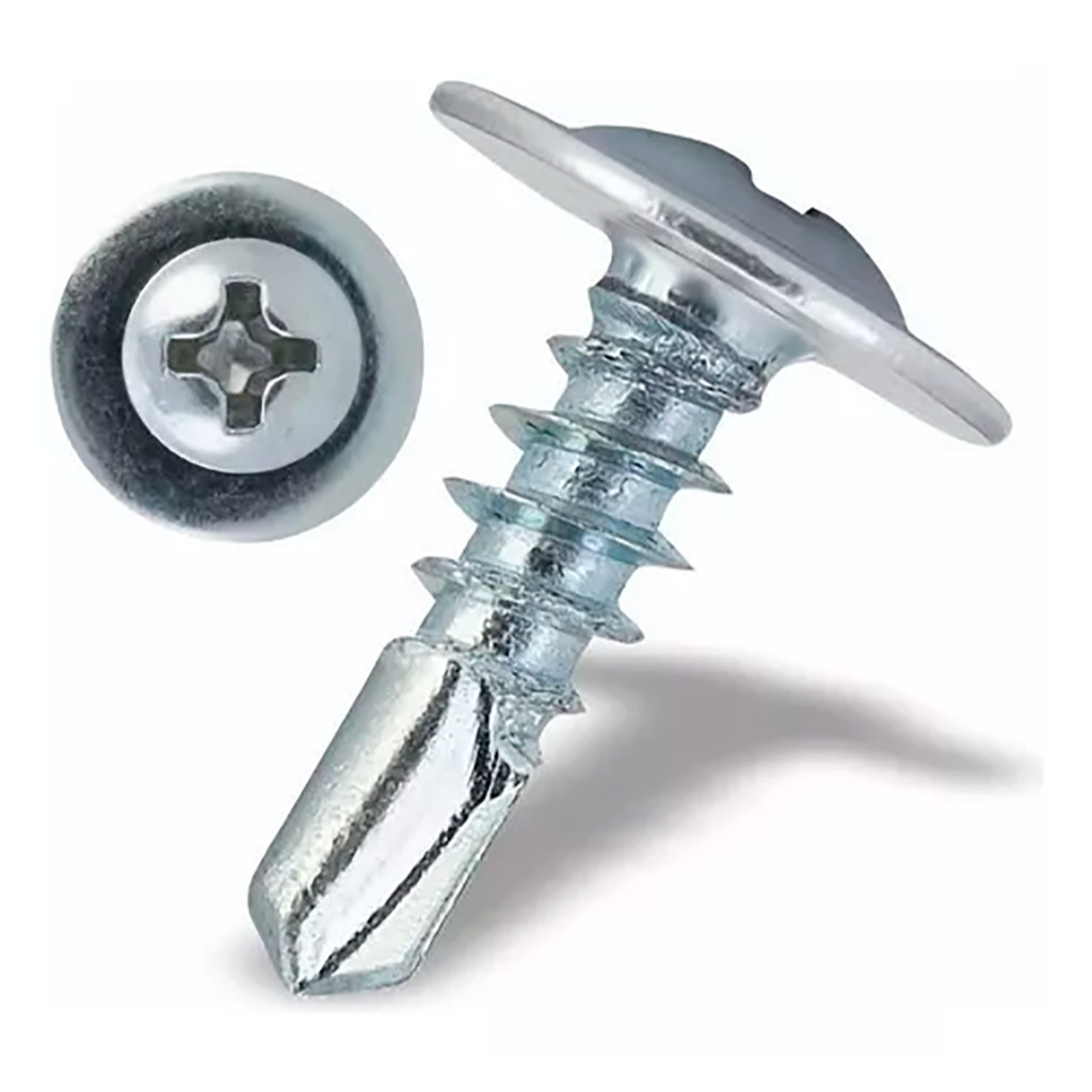 500 Und Parafuso Drywall Ponta Auto Brocante Flangeada Jomarca em Oferta na Shopee