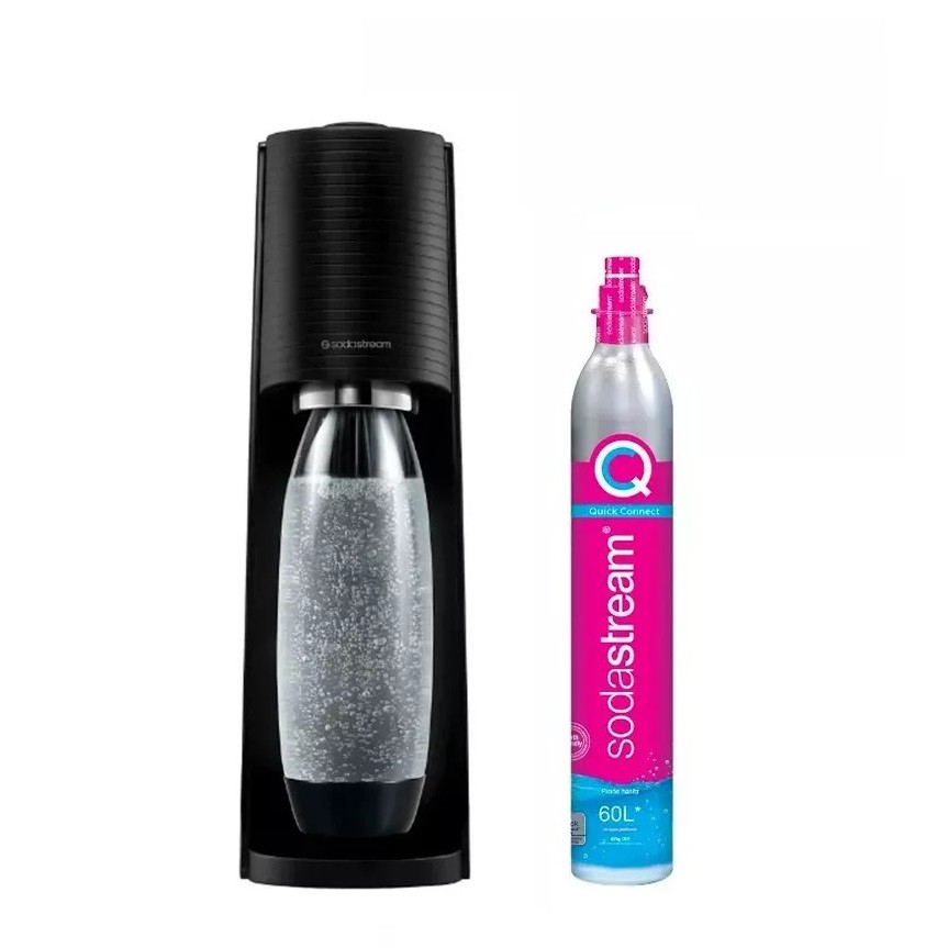 Máquina para Gaseificar Água Terra Sodastream Preta