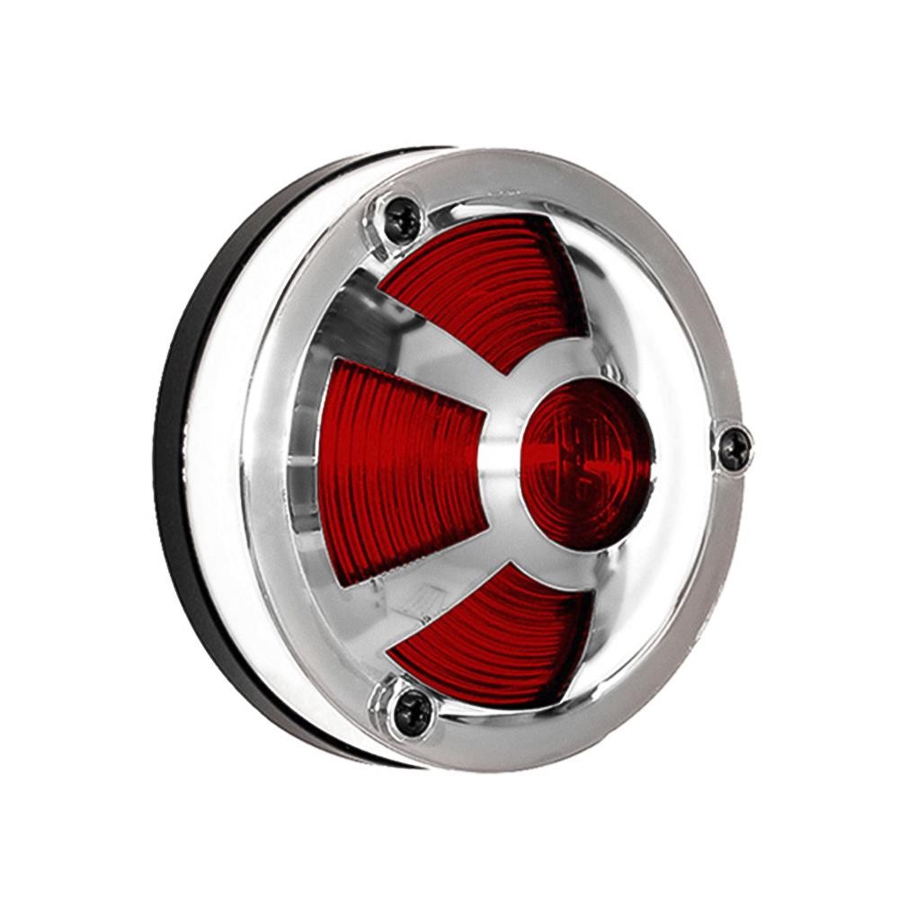 Lanterna Lateral Bate Pe Cromada 3 Trevo (012411VM) - Vermelha em Oferta na Shopee