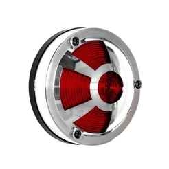 Lanterna Lateral Bate Pe Cromada 3 Trevo (012411VM) - Vermelha