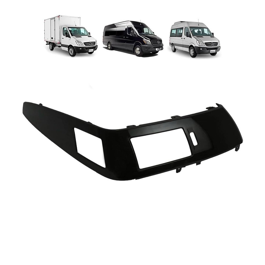 MOLDURA APLIQUE PAINEL ALETA AR SPRINTER 2012 A 2019 LADO DIREITO (PRETO) - 9066890137