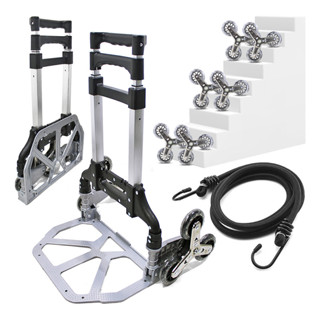 Carrinho Mão Dobrável Transporte Carga Até 75kg De Alumínio em Oferta na Shopee