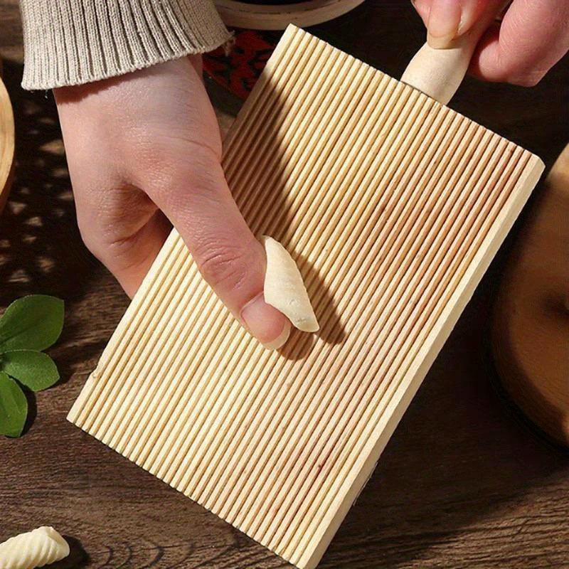 Nova Placa De Madeira Garganelli Prática Macarrão Nhoque Fazendo Ferramentas Cozinha