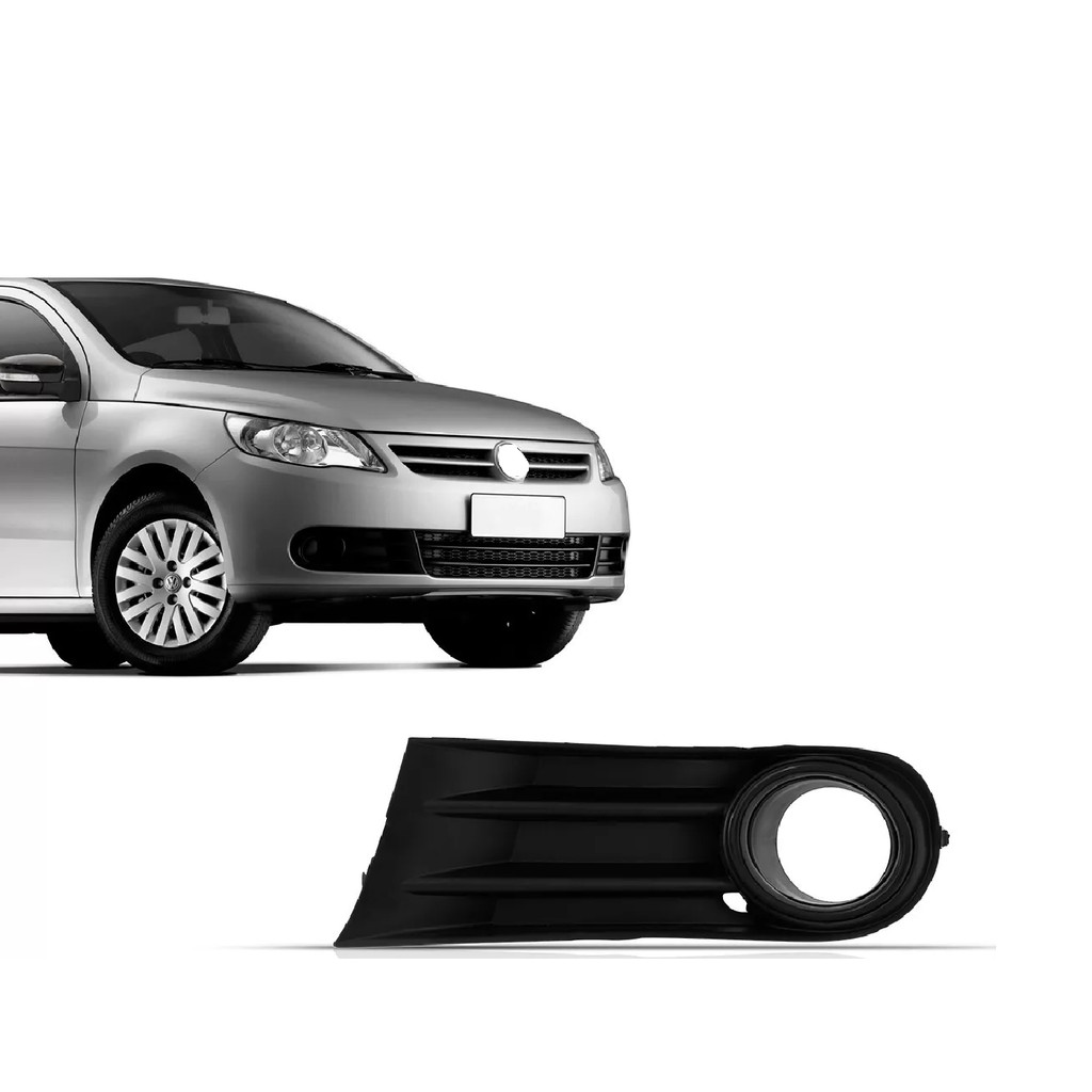Grade Moldura Milha Gol G5 2009 10 A 2013 Com Furo Lado Esquerdo