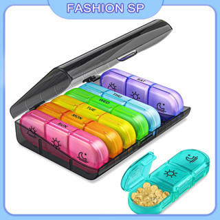 21 Compartimentos Caixa De Armazenamento De Classificação De Comprimidos, Caixa De Comprimidos Portátil em Oferta na Shopee