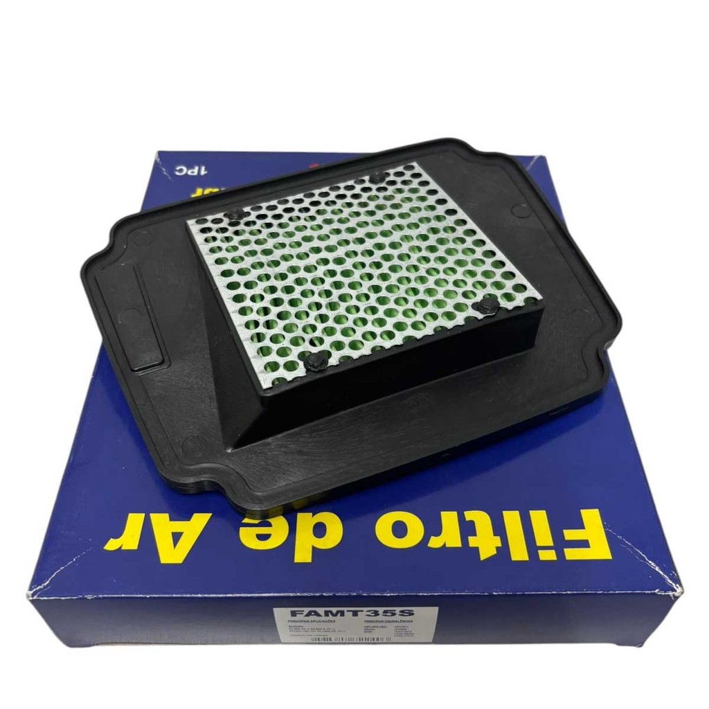 Filtro de Ar do Motor para Moto Honda Biz 125 ES - EX -KS - Flexone 10... FAMT35S