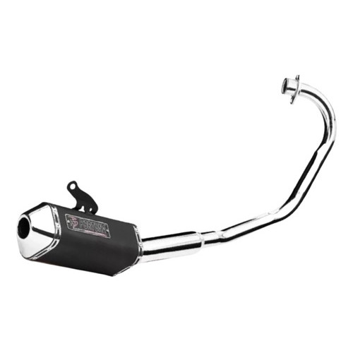 Escapamento Mini Tri cg Fan Titan 150 2004 Até 2008 Esd Cor Preto e Cromado