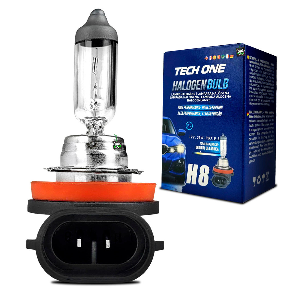 Lâmpada Halógena Encaixe H8 4300k 12v 35w Techone - Automobiles