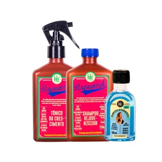 Kit Lola From Rio - Óleo Danos Vorazes 50ml + Shampoo Rapunzel  250ml+  Tônico Rapunzel 250ml em Oferta na Shopee