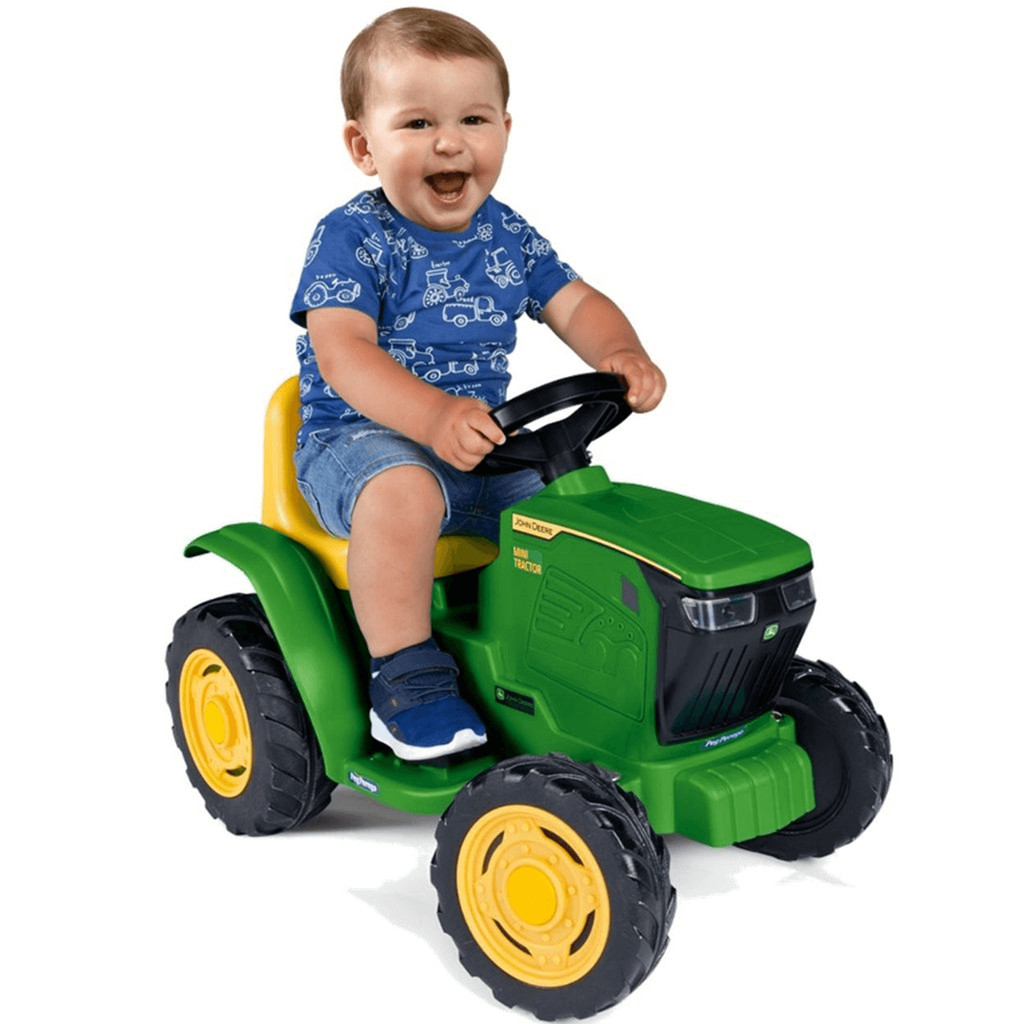 Trator Eletrico Peg Perego John Deere Mini Tractor 6V +1 ano em Oferta na Shopee