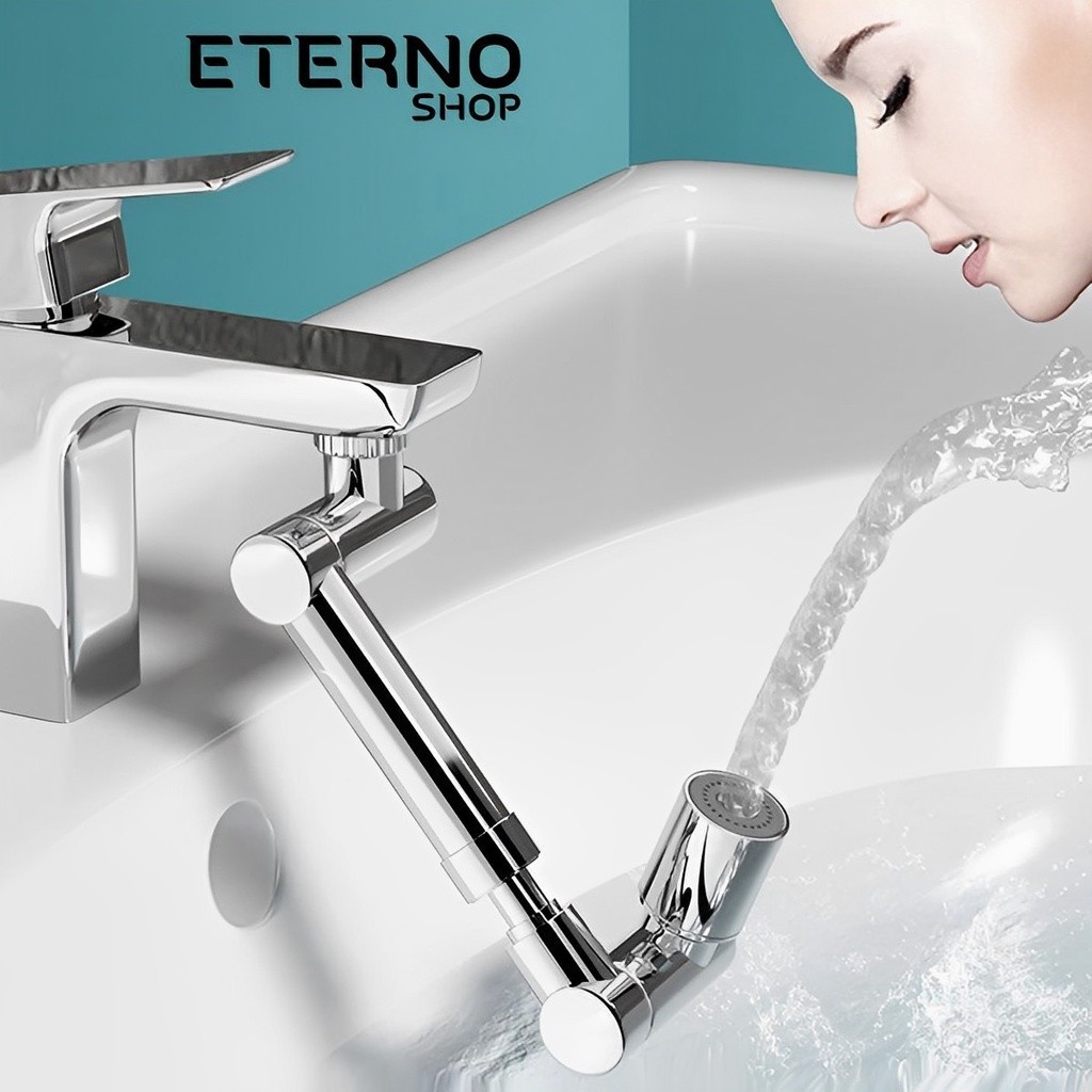 Extensor Duplo de Pia Torneira Para Banheiro Cozinha Lavatório 1080° Giratório Aço Inox em Oferta na Shopee