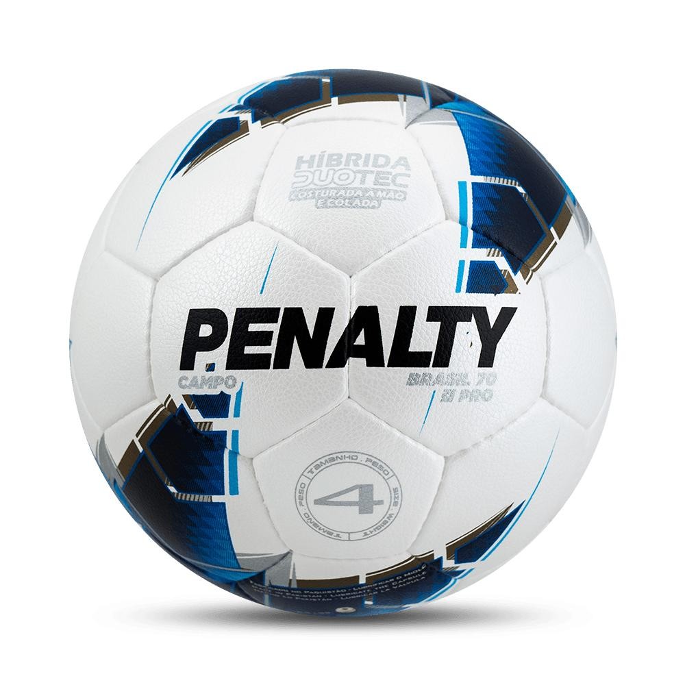 Bola Futebol de Campo Infantil Penalty Brasil 70 Pro Xxiii - Hibrida - Tamanho 4 Sub 12