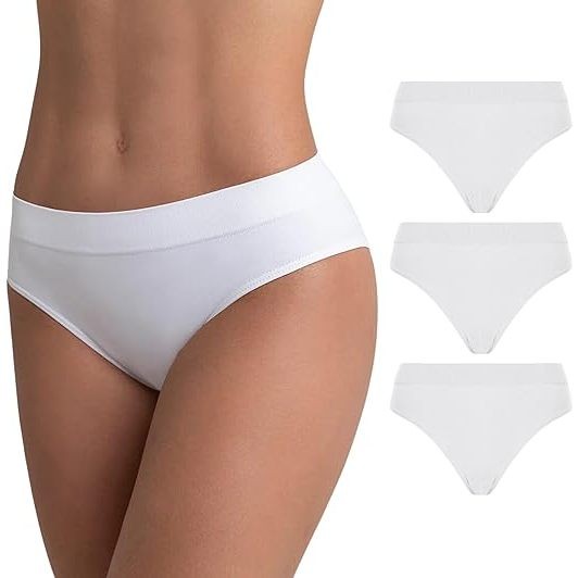 Kit 03 Calcinha Loba Lupo Básica Sem Costura Clássica By Lupo Feminina Forro Algodão