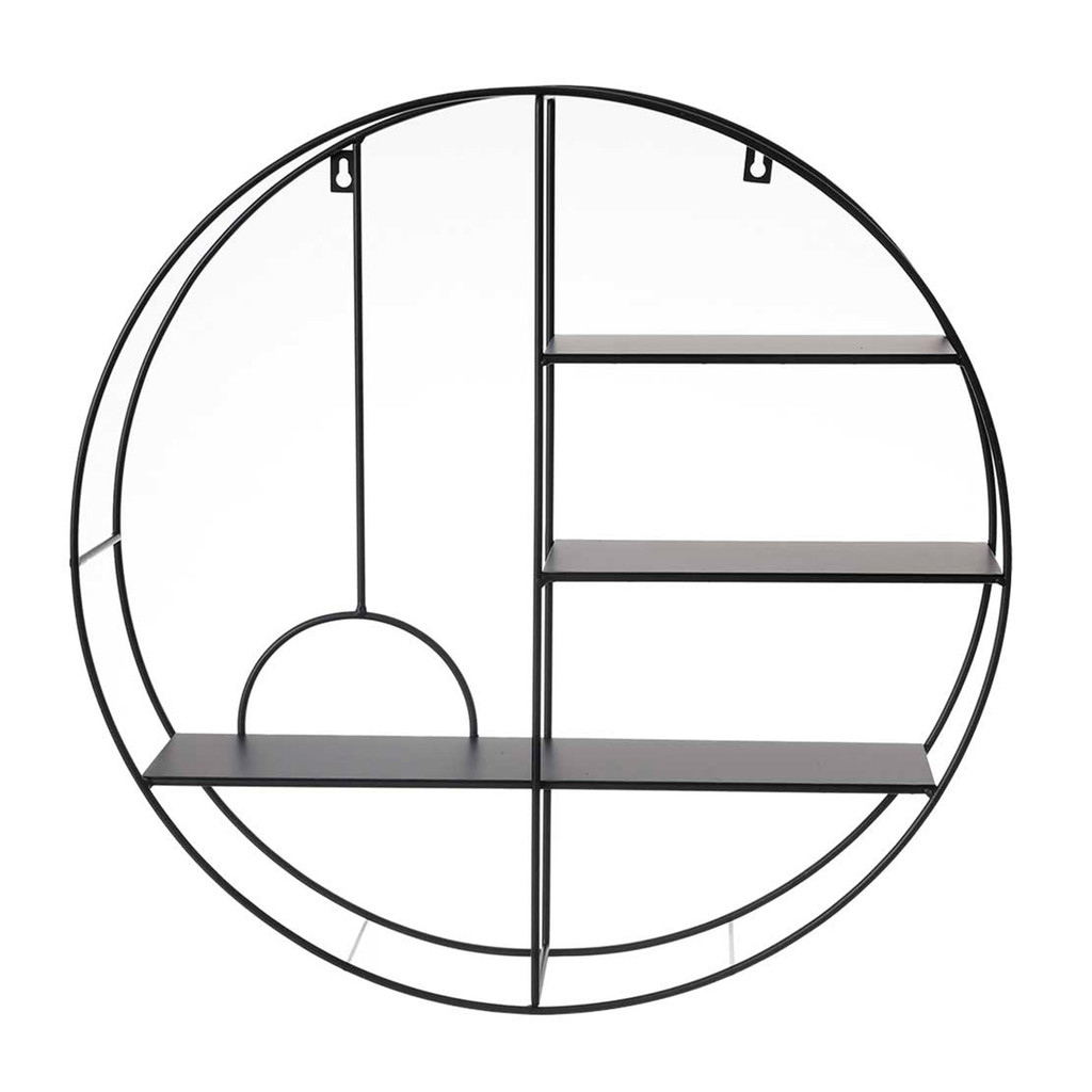 prateleira nicho de metal redondo 3 andares multiuso - Oikos em Oferta na Shopee