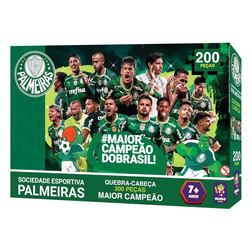 Quebra-Cabeça Puzzle Coleção Palmeiras 200 Peças Mimo Toys - 2557 em Oferta na Shopee