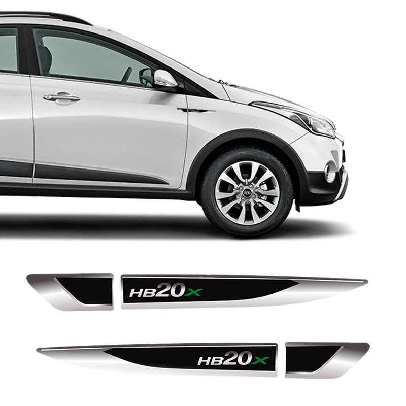 Aplique Lateral Compativel Hb20x 2014/2022 Emblema Resinado em Oferta na Shopee