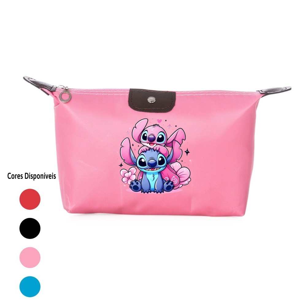 Necessaire Organizadora impermeável Viagem Nylon bolsa Stitch