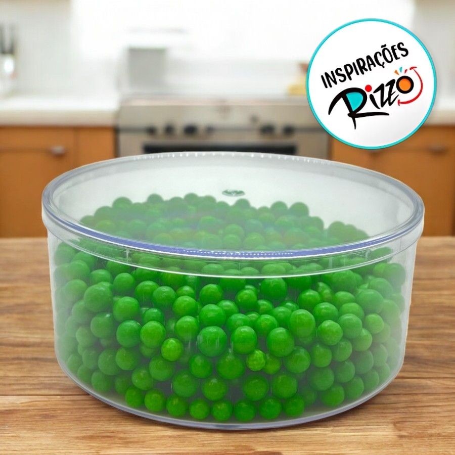 Caixa Acrilica Trasparente Redonda - 12cm - 1 unidade - Rizzo