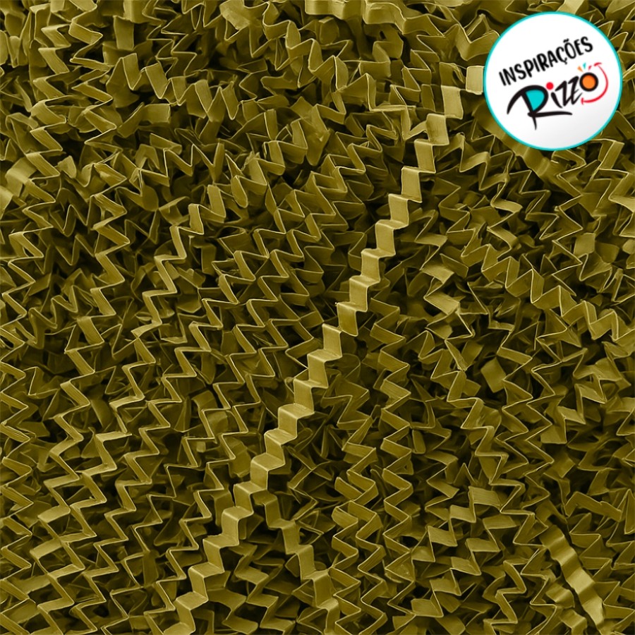 Palha Decorativa de Papel Ouro - 100g - 1 unidade - Rizzo
