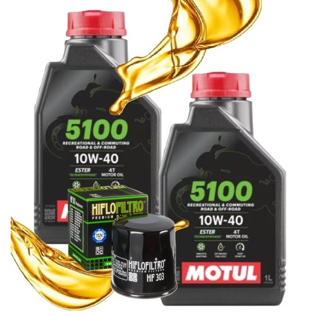 Troca De Óleo P/ Kawasaki Versys 650 / Vulcan 650 / Er6n Motul 10w40 + Filtro Hf303 em Oferta na Shopee