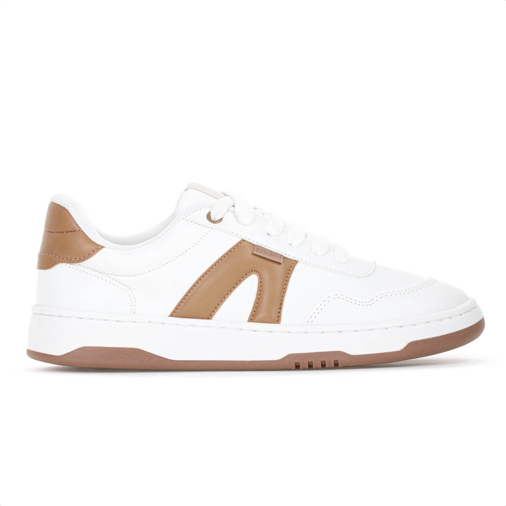 Tênis Anacapri AC1119 Virginia Fonseca Branco e Marrom - Feminino em Oferta na Shopee