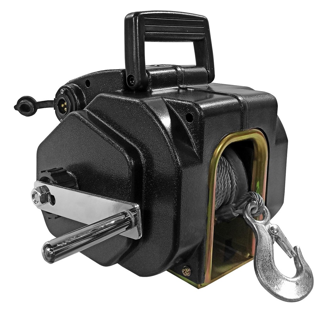 Guincho Elétrico Náutico 12v 3500LBS 1587 Kg em Oferta na Shopee