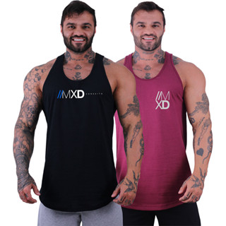 Kit 2 Regata Longline Cavada Estilo Básico Logos Diversa MXD em Oferta na Shopee