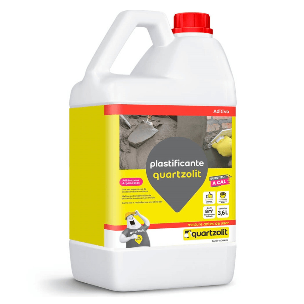 Aditivo Plastificante 3,6L - QUARTZOLIT - Home & Living