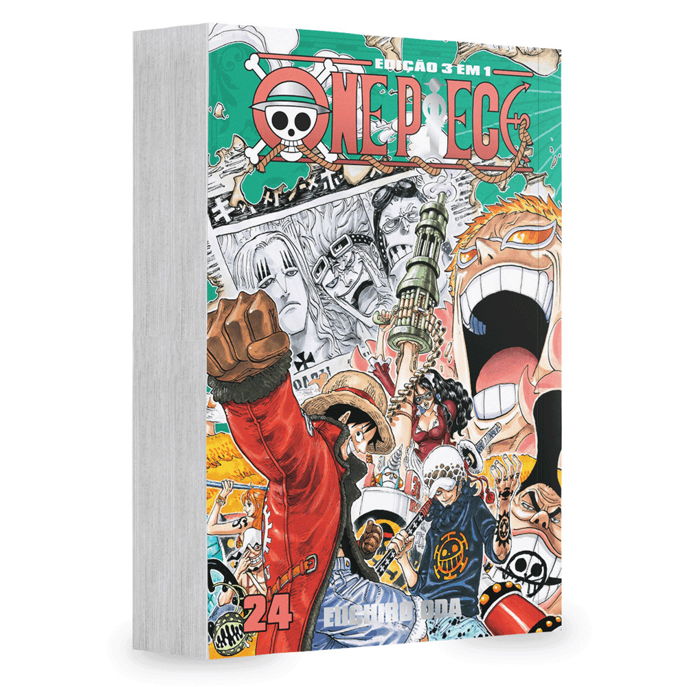 Mangá - One Piece 3 Em 1 Vol. 24 - Novo/Lacrado