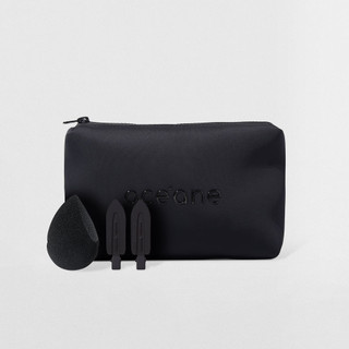 Kit Nécessaire Preto Daily Makeup + Esponja de Maquiagem + Hair Clip (3 Produtos) em Oferta na Shopee