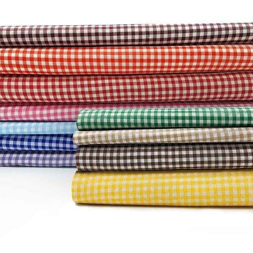 Tecido Xadrez 5mm 100% Poliéster para Artesanato e Decoração Várias Cores 1,40 de Largura - 1 Metro