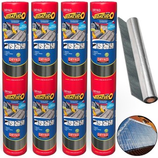 Kit 4 Fitas asfáltica auto adesiva aluminizada multiuso 90 cm x 10 m - Vedatudo em Oferta na Shopee