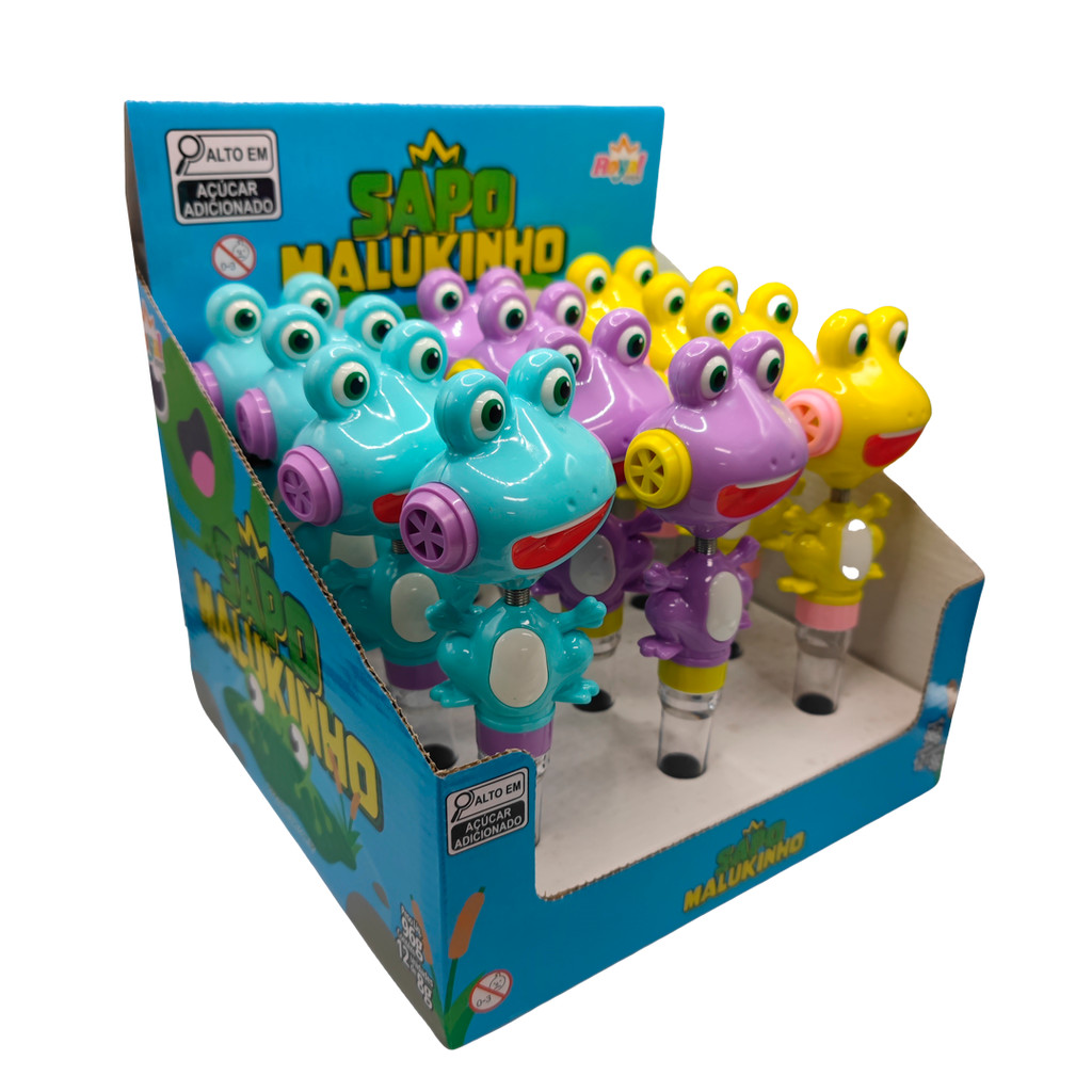 Brinquedo com Doces e balinhas de Tutti-Fruit - Sapo Malukinho