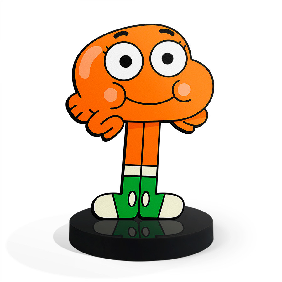 Totem Pequeno Darwin O Incrivel Mundo de Gumball 7cm + Base em Oferta na Shopee